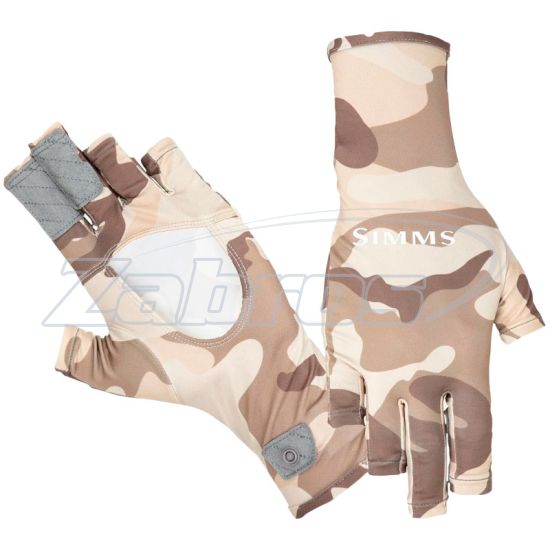 Фото Simms Bugstopper Sunglove, 12994-154-40, L, Woodland Camo Sandbar