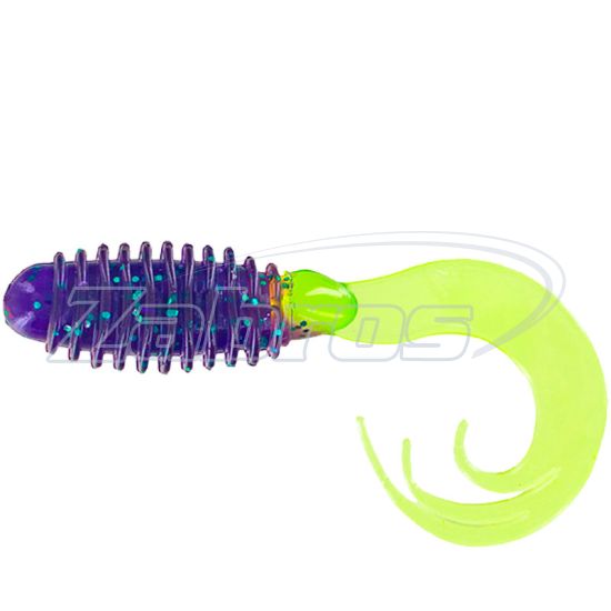 Фото Big Bite Baits Ring Triple Tip Grub, 2,00", 5,08 см, 10 шт, Junebug/Chart Tail