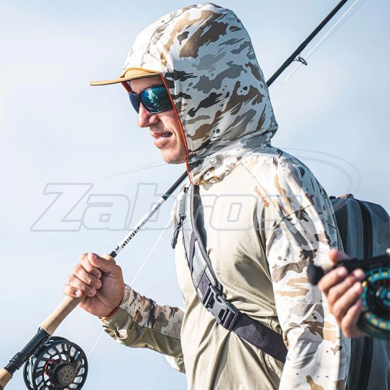 Фотография Simms Bugstopper SolarFlex Hoody, 13682-3004-40, L, Ghost Camo Stone/Stone