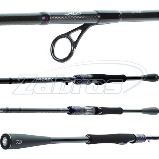 Малюнок Daiwa 25 Prorex AGS Lazy Pike, PXAGS802XHFS-DS, 2,44 м, 40-120 г