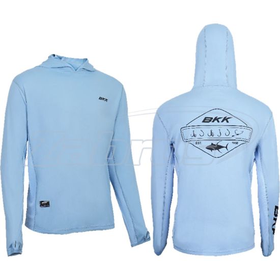 Фото BKK Hooded Long Sleeve Performance Shirt, F-SB-1073, XXXL, Light Blue, Legacy