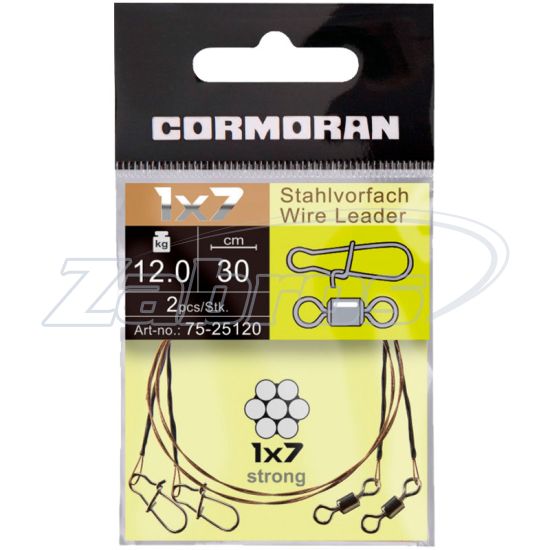 Фотографія Cormoran 1X7 Wire Leader, 75-23060, 20 см, 6 кг
