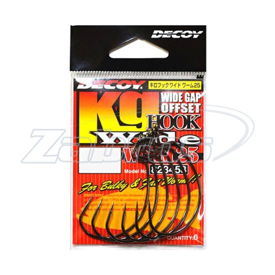 Малюнок Decoy Worm25, Kg Hook Wide, 1/0, 8 шт