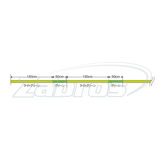 Фотография Varivas Super Trout Advance Double Cross PE, #0,6, 0,13 мм, 2,72 кг, 100 м, Light Green