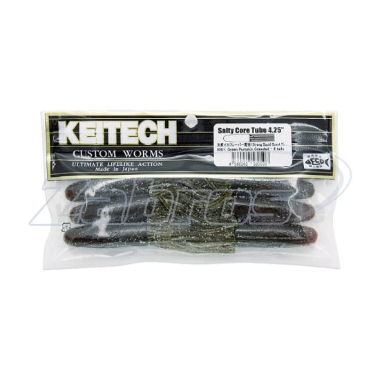 Цена Keitech Salty Core Tube, 4,25", 10,8 см, 6 шт, 008