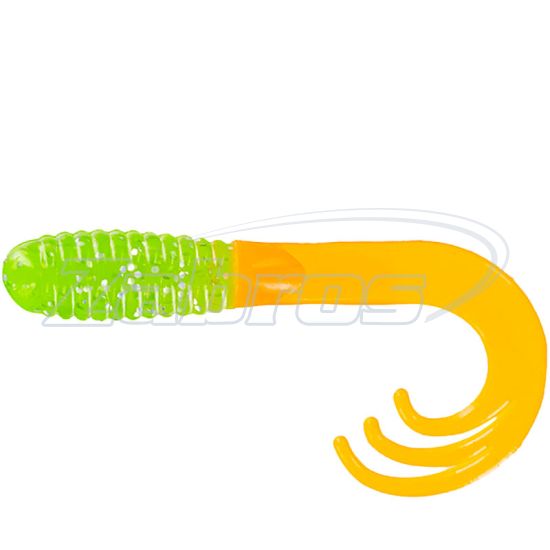 Фото Big Bite Baits Triple Tip Grub, 2,00", 5,08 см, 10 шт, Chart Shine Org Tail