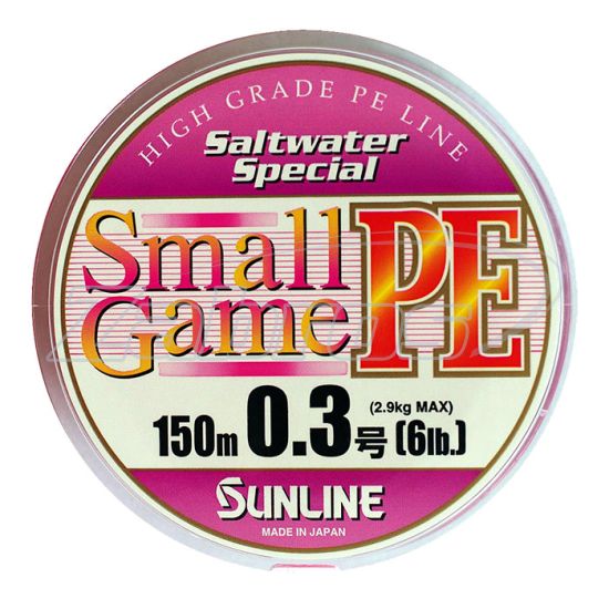 Фото Sunline Small Game PE, #0,4, 0,12 мм, 3,6 кг, 150 м, Pink