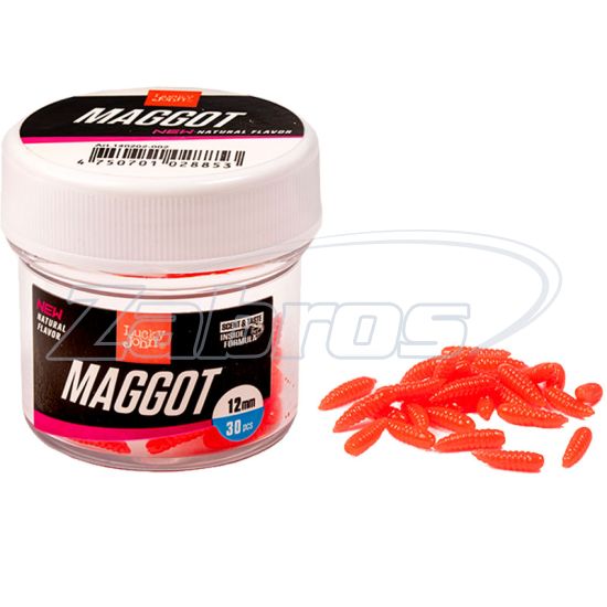 Фото Lucky John Maggot, 12 мм, 30 шт, Red