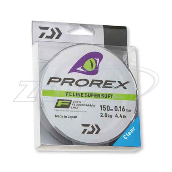 Фотография Daiwa Prorex FC Line Super Soft, 12995-116, 0,16 мм, 2 кг, 150 м
