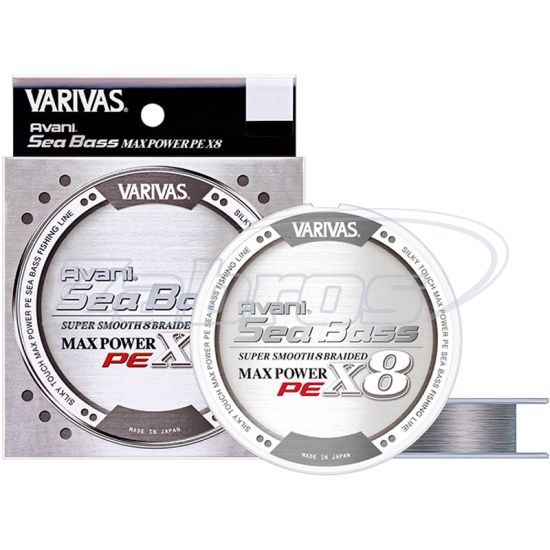 Фотография Varivas Avani Seabass Max Power PE X8, #1, 0,17 мм, 9,1 кг, 150 м, Stealth Gray