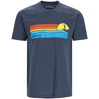 Футболка Simms Sunset T-Shirt, 13781-414-60, XXL, Navy Heather: купить, цена, Киев, Украина | Zabros