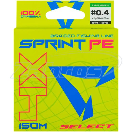 Фотография Select Sprint PE 4X, 0,06 мм, 3,1 кг, 150 м, Light Green