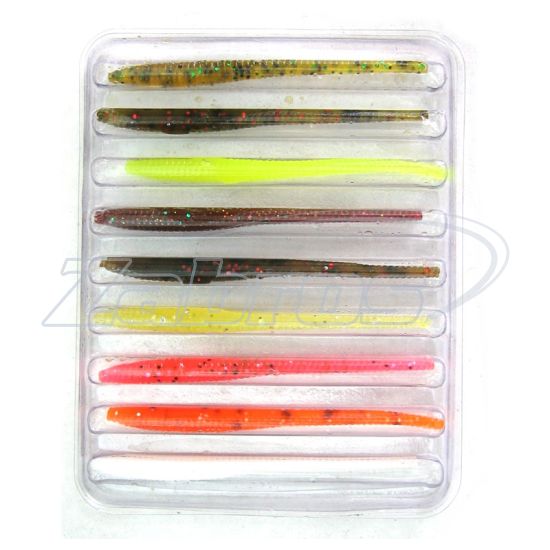 Фото Lucky John Wiggler Worm MIX1, 2,30", 5,85 см, 9 шт, 140153-MIX1