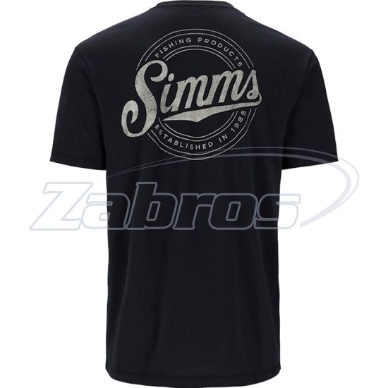 Фотографія Simms Circle Lockup T-Shirt, 14273-001-20, S, Black