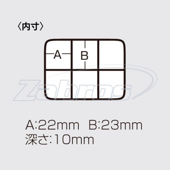 Малюнок Meiho FB-6, 8,5x6,2x1,4 см