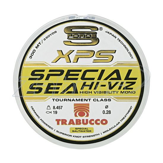 Фото Trabucco S-Force XPS Special Sea Hi-Viz, 053-66-350, 0,35 мм, 12,76 кг, 300 м, White