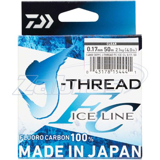 Фото Daiwa J-Thread Fluorocarbon Ice, 0,17 мм, 1,7 кг, 50 м