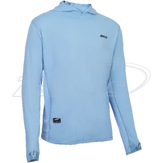 Фотография BKK Hooded Long Sleeve Performance Shirt, F-SB-1072, XXL, Light Blue, Legacy