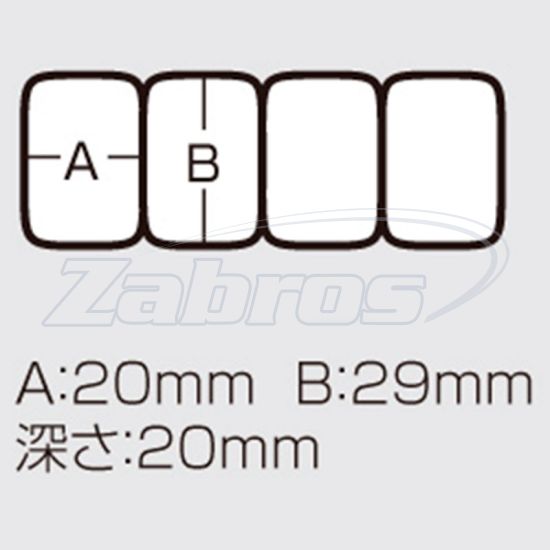 Фотографія Meiho Yonren Case, 8,9x3,6x2,6 см