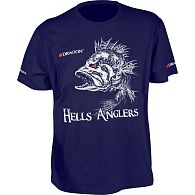 Футболка Dragon Hells Anglers, TS-34-03, L, Dark Blue, Окунь, купити, ціни в Києві та Україні, інтернет-магазин | Zabros