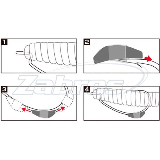 Малюнок Varivas Hook Set Sinker Omoshi, 3,5 г, 3 шт