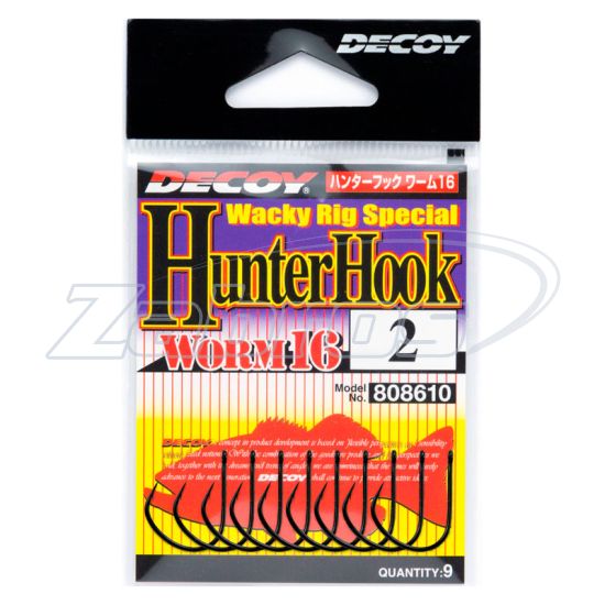 Картинка Decoy Worm16 Hunter Hook, 1, 9 шт, Black