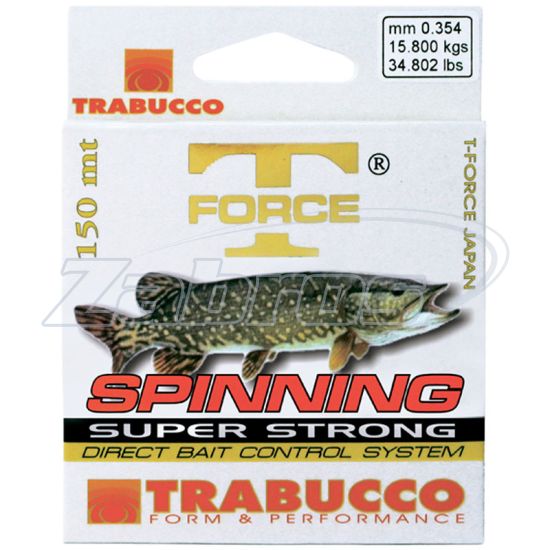 Фотографія Trabucco T-Force Spinning Pike, 053-55-350, 0,35 мм, 15,8 кг, 150 м, Dark Green