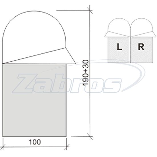 Картинка Terra Incognita Asleep Wide 200, L, Dark Blue