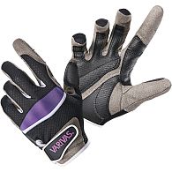 Перчатки Varivas Fighting Gloves Max VAG-27, XXXL, Black&Purple, купить, цены в Киеве и Украине, интернет-магазин | Zabros