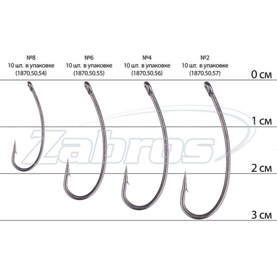 Малюнок Select Carp Turn Down, 2, 10 шт, Black