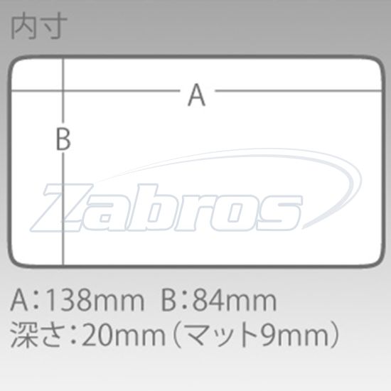 Малюнок Meiho Slit Form Case F-9, 411479, 14,6x10,3x2,3 см