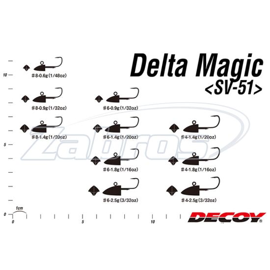 Фотография Decoy SV-51, Delta Magic, 0,9 г, #8, 5 шт