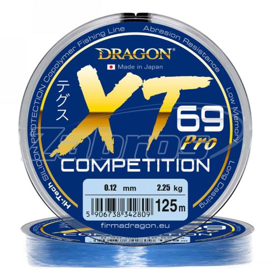 Фото Dragon XT69 Pro Competition, 33-30-012, 0,12 мм, 2,25 кг, 125 м, Light Blue
