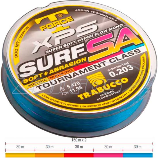 Фото Trabucco T-Force XPS Surf SA Soft+Abrasion, 0,31 мм, 11,92 кг, 300 м
