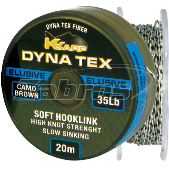 Фото K-Karp Elusive - Slow Sinking, 25 lb, 20 м, Camo Brown