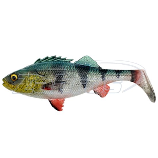 Фото Savage Gear 4D Perch Shad, 4,90", 12,5 см, 20 г, 1 шт, Green Silver