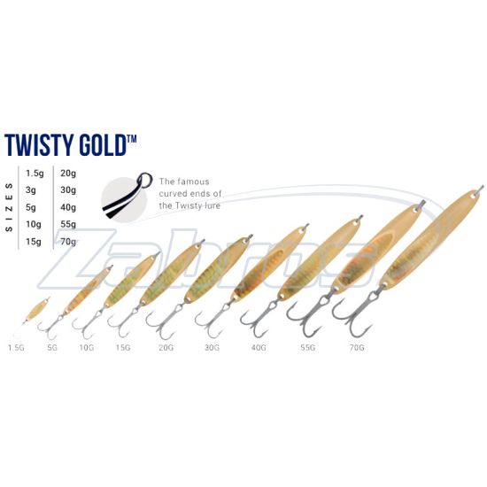 Фотографія Halco Twisty, 55 г, Gold Фотографія Halco Twisty, 55 г, Gold