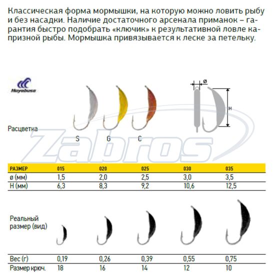 Фотография Lucky John Банан с петелькой 82520, 0,55 г, 3 мм, 5 шт, 8252030-S