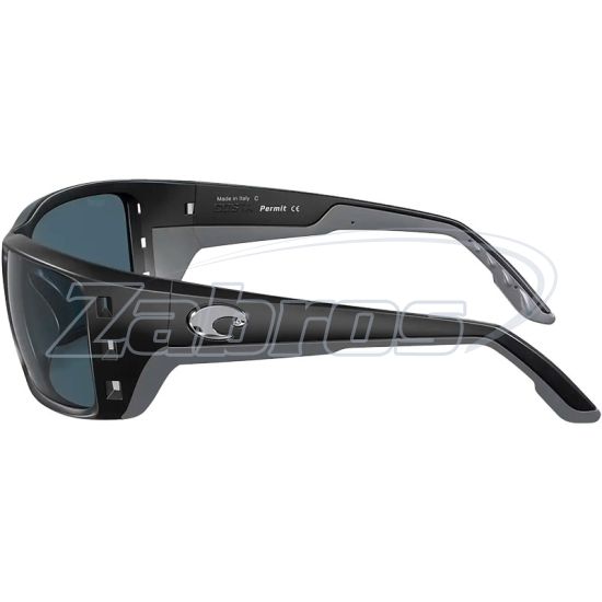 Картинка Costa Del Mar Permit, 97963481144, Matte Black, Gray, Polycarbonate