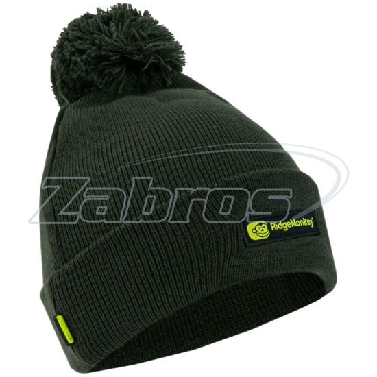 Фото RidgeMonkey APEarel Bobble Beanie Hat, Green
