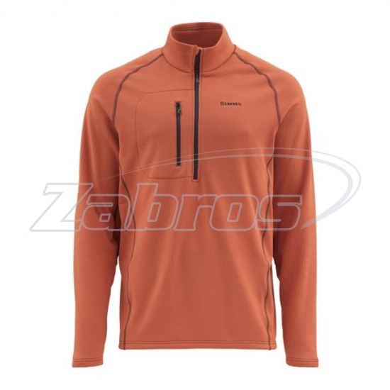 Фото Simms Fleece Midlayer Top, 12299-800-60, XXL, Orange