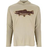 Худи Simms Tech Hoody - Artist Series, 13521-1312-50, XL, Stone Trout Fly: купить, цена, Киев, Украина | Zabros