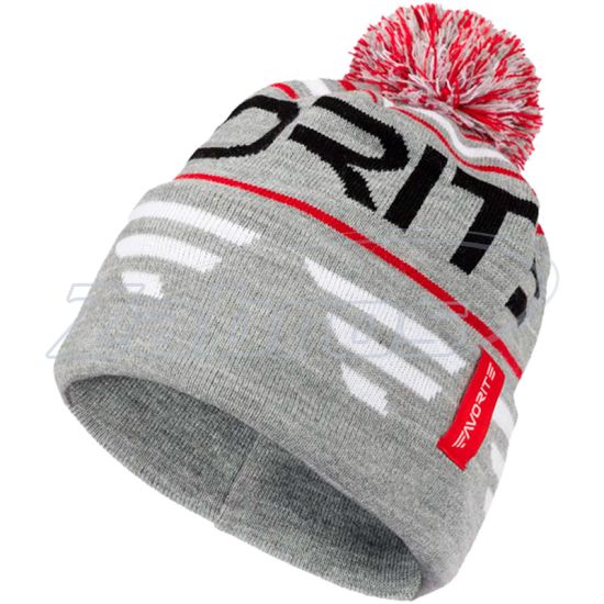 Фото Favorite Pompon Hat, 56, Grey Black Logo Фото Favorite Pompon Hat, 56, Grey Black Logo