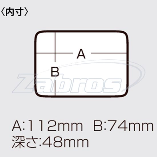 Картинка Meiho Bait Box 100, 12,6x9,7x6 см