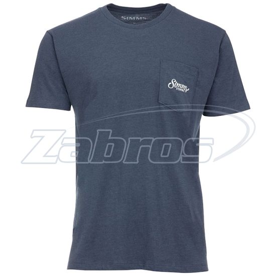 Фото Simms Two Tone Pocket Tee, 13628-414-60, XXL, Navy Heather