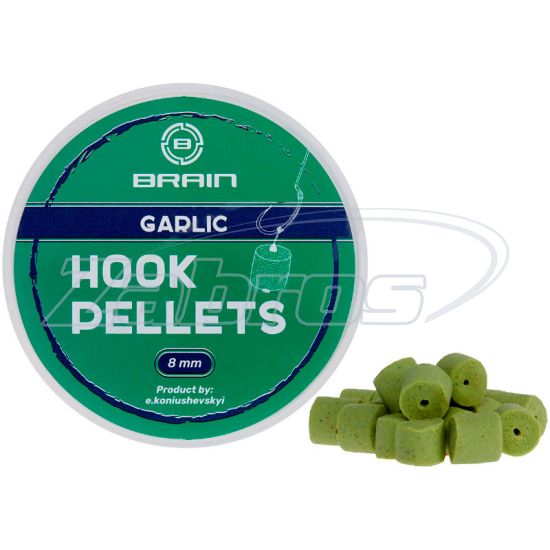 Фото Brain Hook Pellets Garlic (часнок), 8 мм, 70 г