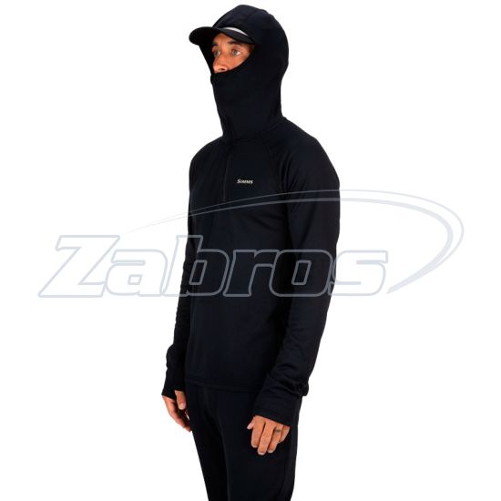 Купить Simms Heavyweight Baselayer Hoody, 13307-001-60, XXL, Black