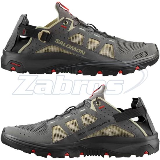 Фотография Salomon Techamphibian 5, L47114900, 9, Pewter/Moth