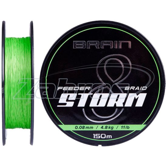 Фото Brain Storm 8X, 0,18 мм, 12,2 кг, 150 м, Lime