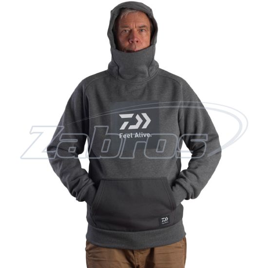 Фотография Daiwa D-Vec Hoodie Feel Alive, 18207-130, XL, Gray